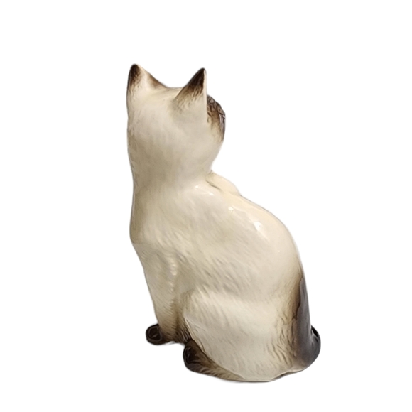 Royal doulton vintage bone china Siamese cat figurine 5-in - Picture 2 of 9